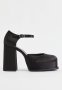 Block-heeled Mary Janes - Black