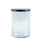 Cylinder Jar & Metal Lid 15X10 Cm