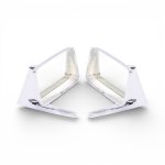 Classic Chrome Square Side Mirrors - TYPE-4511 Pair - Autostyle Motorsport South Africa