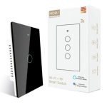 Moes Smart Touch Light Switch Blk Tuya And Wifi Enabled