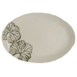 Large Green Leaf Oval Platter