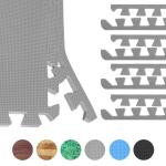8X Edge Pieces For Floor Mats - Grey