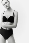 2 Pack Invisible Light Shape Brazilian Briefs - Black