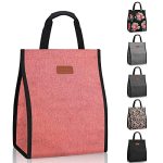 Lunch Bags For Women Insulated Reusable Lunch Tote With Internal Pocket Lunch Tote Bag For Work Pink