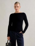 Alaia Knit Rib Top - XL Black