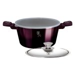 Berlinger Haus 28 Cm Titan Coating Caserole With 2 Lids - Purple Eclipse