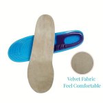 1PAIR Shock-absorbing Gel Sports Insoles Sweat-wicking And Odor-resistant Basketball Summer Shoe Inserts Soft Comfortable And Fl