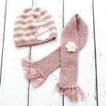 Striped Beanie + Scarf