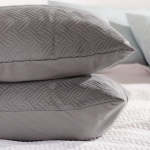 Nova Embossed Pillowcase Standard Pair Grey