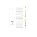 A4 Board Divider 1-12 Pastel Dafrique