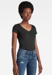 G-star Raw Base V-neck Cap Sleeve T-Shirt - Black