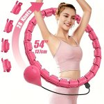 Fitness Exercise Circle For Women - Abs Pilates Ring With Adjustable Knots And Easy Assembly For Waist Slimming And Core Trainin