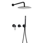 B Series - Concealed Shower Set With Hose Blackened Brass