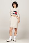 Tommy Hilfiger Tjw Mlnge Flag Sweater Dress Ext - Ancient White Melange