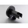 Gio Wall Outlet Round With Bracket Matt Black