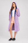 Ladies Plush Hooded Coral Fleece Luxury Winter Gown