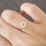 Summer Ring 925 Sterling Silver Flower Ring - Size 5