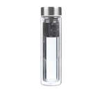 Dbl Wall Glass Bottle S S Lid + Inf 400ML