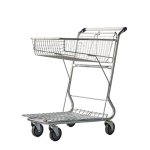 Steel Liquor Shopping Trolley Medium Metal Mesh 120L