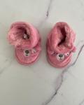 Mothercare Pink Bear Slippers Newborn