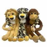 Plush Long Arm African Animals Asst