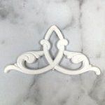 JP583 White Resin Furniture Triple Fleur Medium White