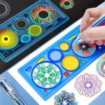 Multifunctional Geometric Ruler Drawing Tool Art Creation Template Ruler Unlock Your Creativity Birthday Gift Halloween And Chri