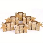 Vintage Suitcase Candy Boxes With Blank Tags - 5 10 20PCS Set - Diy Paper Gift Box Kit For Wedding Favors Party Supplies Birthda