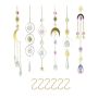 6-PIECE Crystal Light Rainbow Decor Suncatcher Hanging Wind Chime Pendants