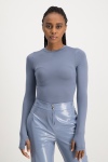 Lucy Long Sleeve Bodysuit - Flintstone - XS