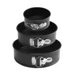 Non-stick Round Cake Pan Set With Removable Base 3 Sizes