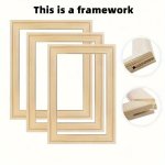 1PC Oil Painting Inner Frame Wooden Strip Thickened Frame Wood Stretcher Bars Painting Canvas Wooden Frame For Gallery Wrap Oil