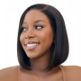 10INCH Peruvian Hair Full Frontal Short Straight Bob Wig Glueless