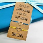 Good Heart Friendship Bracelets Gift Tag