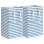 2PACK Large Laundry Baskets Freestanding Waterproof Collapsible Clothes Bag