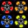 20PCS Reflective Wheel Hub Stickers - Luminous Tire Rim Decals For Enhanced Safety Fits Cars Motorcycles & Bicycles