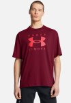 Under Armour Ua M Heavyweight Oversized Branded Short Sleeve - Cardinal & Racer Red