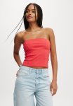 Cotton On Rosa Seam Detail Tube Top - Summer Red