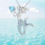 1PC Mermaid Cartoon Girls Necklace