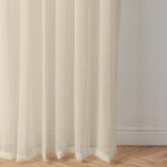 Sicily Taped Unlined Curtain Natural - Longer Length 270CM W X 250CM L