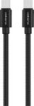 Volkano Iron Series Round Metallic Type-c Totype-c Cable 1M - Black
