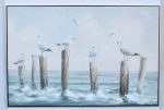 Seagulls On Poles Wall Hanging – 122X82CM
