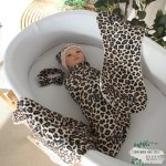 Wrap Set Swaddle Set Leopard Print Small Print