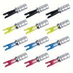 10PCS Plastic Archery Arrow Nocks Arrow Aluminum Pin Nock With Aluminum Needle For Outdoor Training