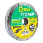 D Tech Diamond Blade Segmented 115 X 22.23 Brick & Masonry 10 Pack DT20115 3 10 P