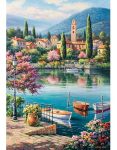 ANA3597 Puzzle: 500 Village Lake Afternoon Multicolor