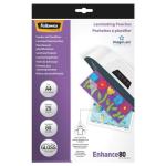 Fellowes Glossy Pouch A4 Enhance 80 Micron 25PC