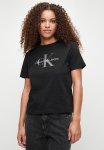 Calvin Klein Ss Monologo Crewneck Tee - Black Beauty