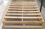 Double Mattress Wooden Base