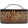 Clicks Vanity Bag Brown Leopard